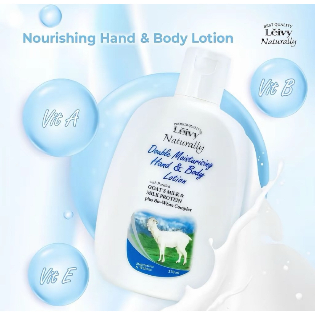 leivy goats milk hand and body lotion