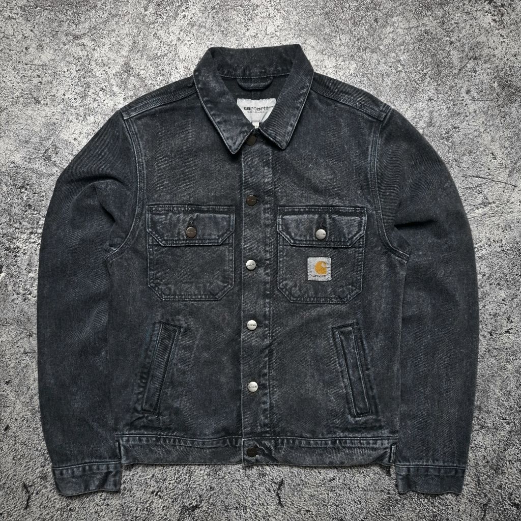Carhartt WIP Stetson Jacket - Black Stone Washed