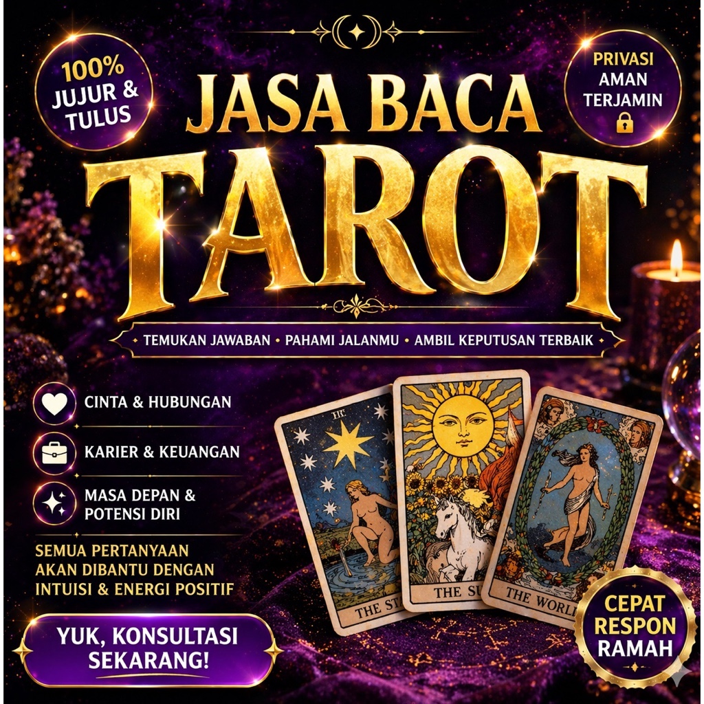 JASA BACA TAROT KONSULTASI RAMALAN TEMAN CURHAT ONLINE INTERAKTIF
