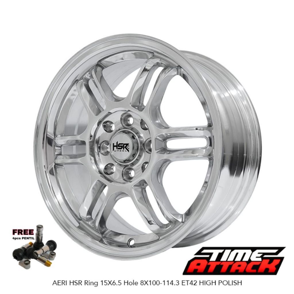Velg Mobil Freed R15 HSR Wheel Aeri Velg HSR Ring 15