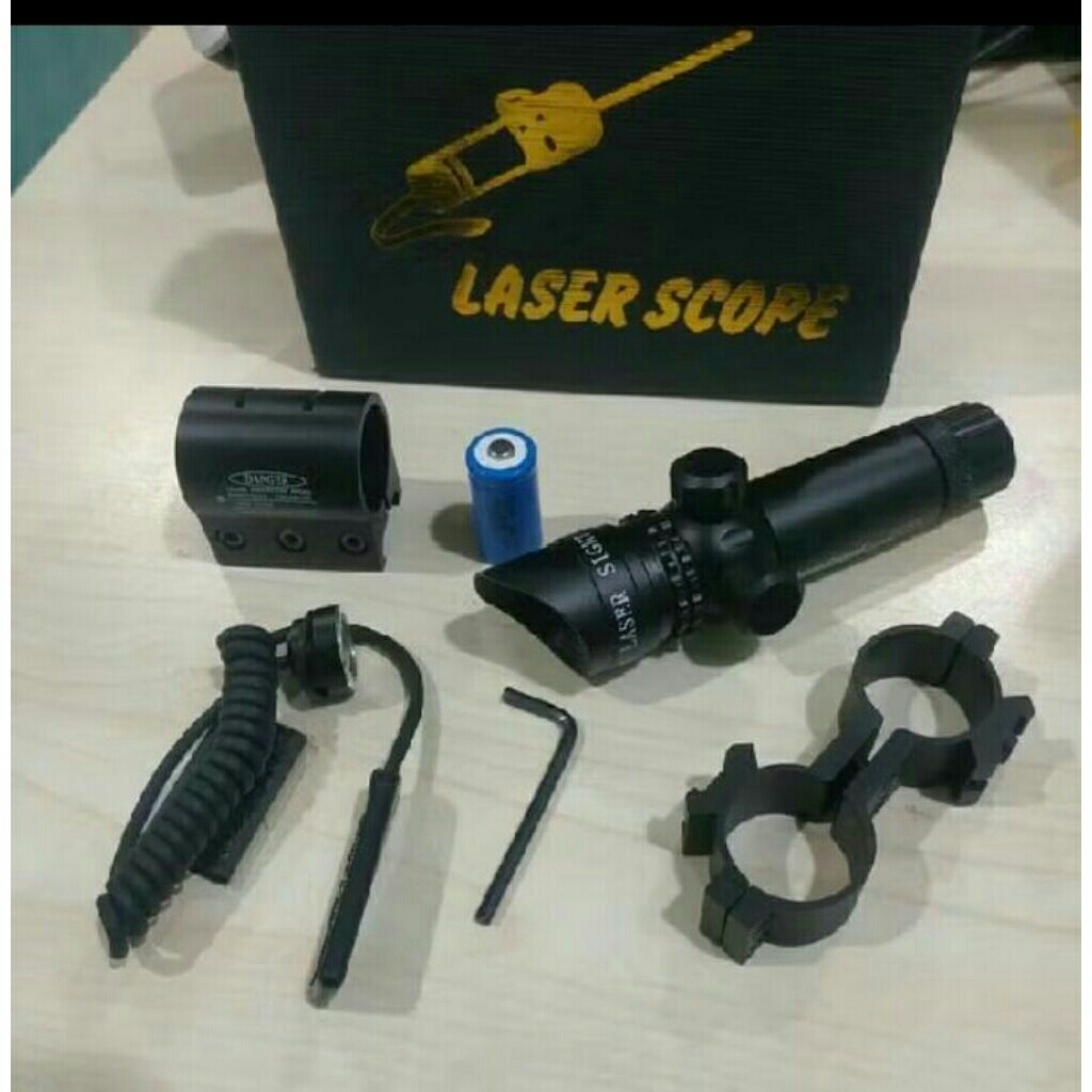 Senter Jarak Jauh Laser scope Warna Hijau Merah Murah