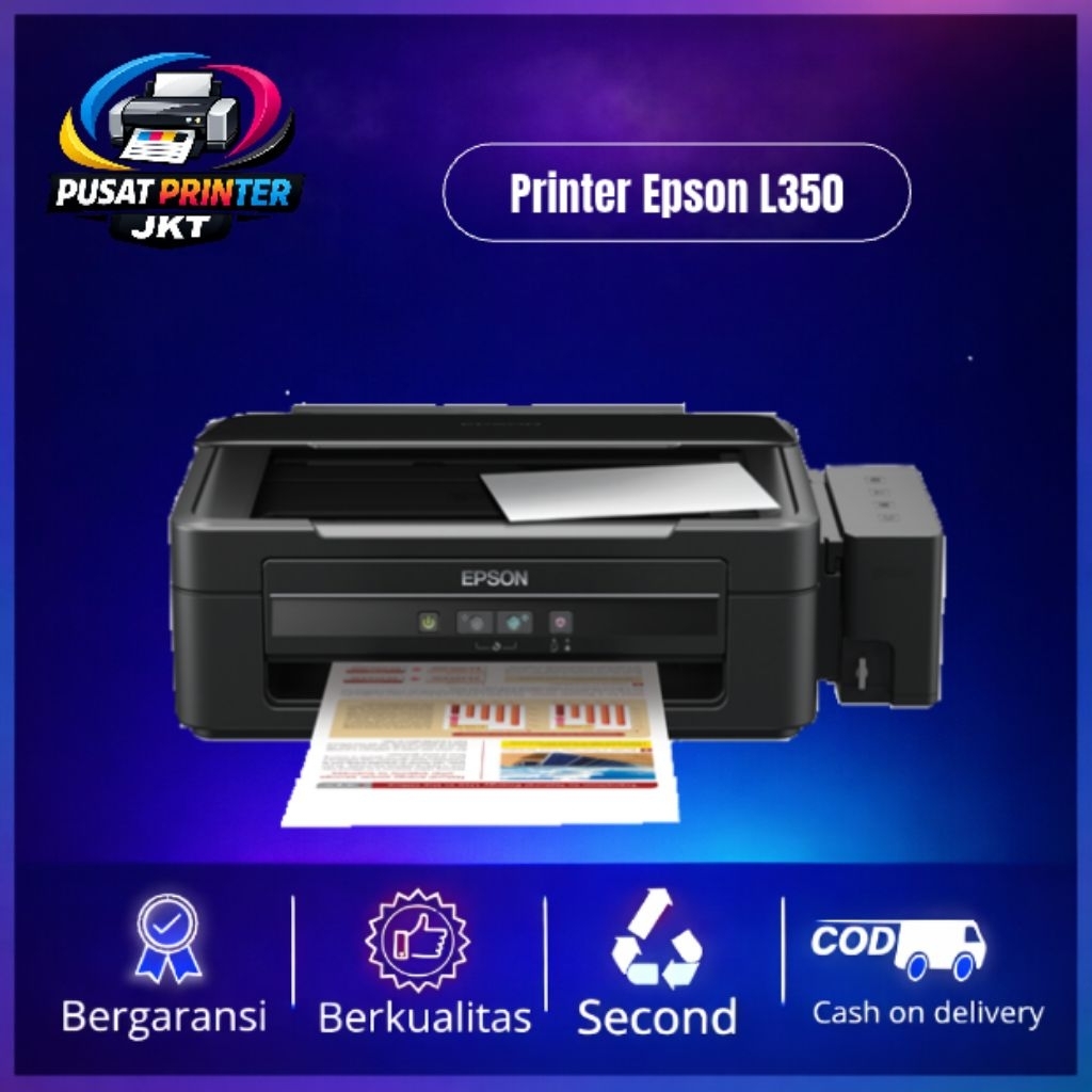 Printer Epson L350 l350 Color Print Copy Scan Second Garansi Toko 30 Hari