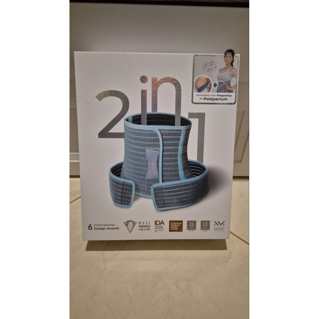 MOOIMOM premium bamboo 2in1 Korset ibu hamil dan pasca melahirkan SIZE L (Preloved)