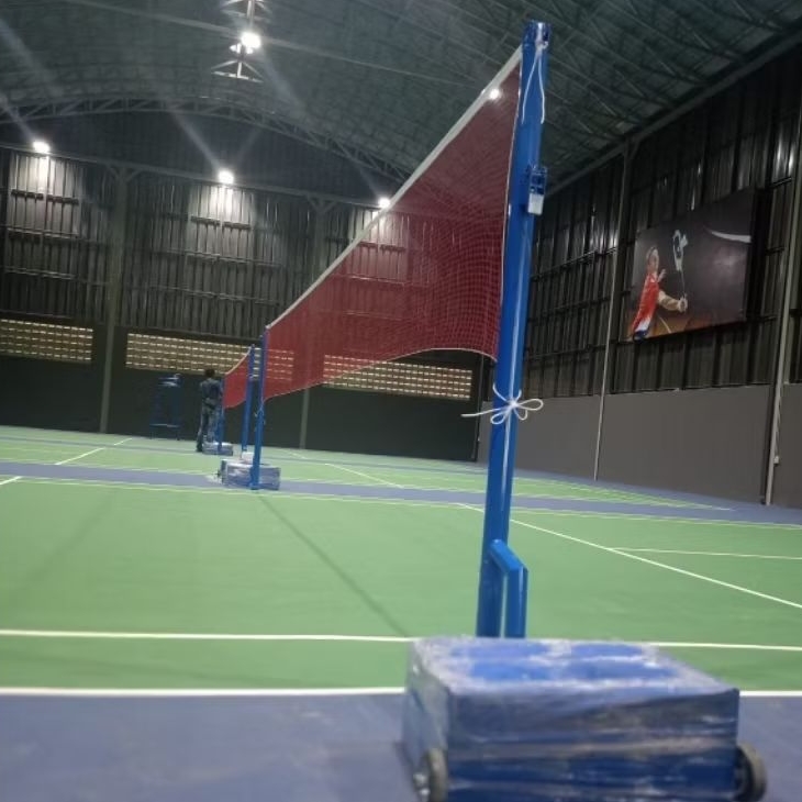 Tiang Net Badminton Bulutangkis Portable 1 set (2 Tiang) Dan Free Jaring
