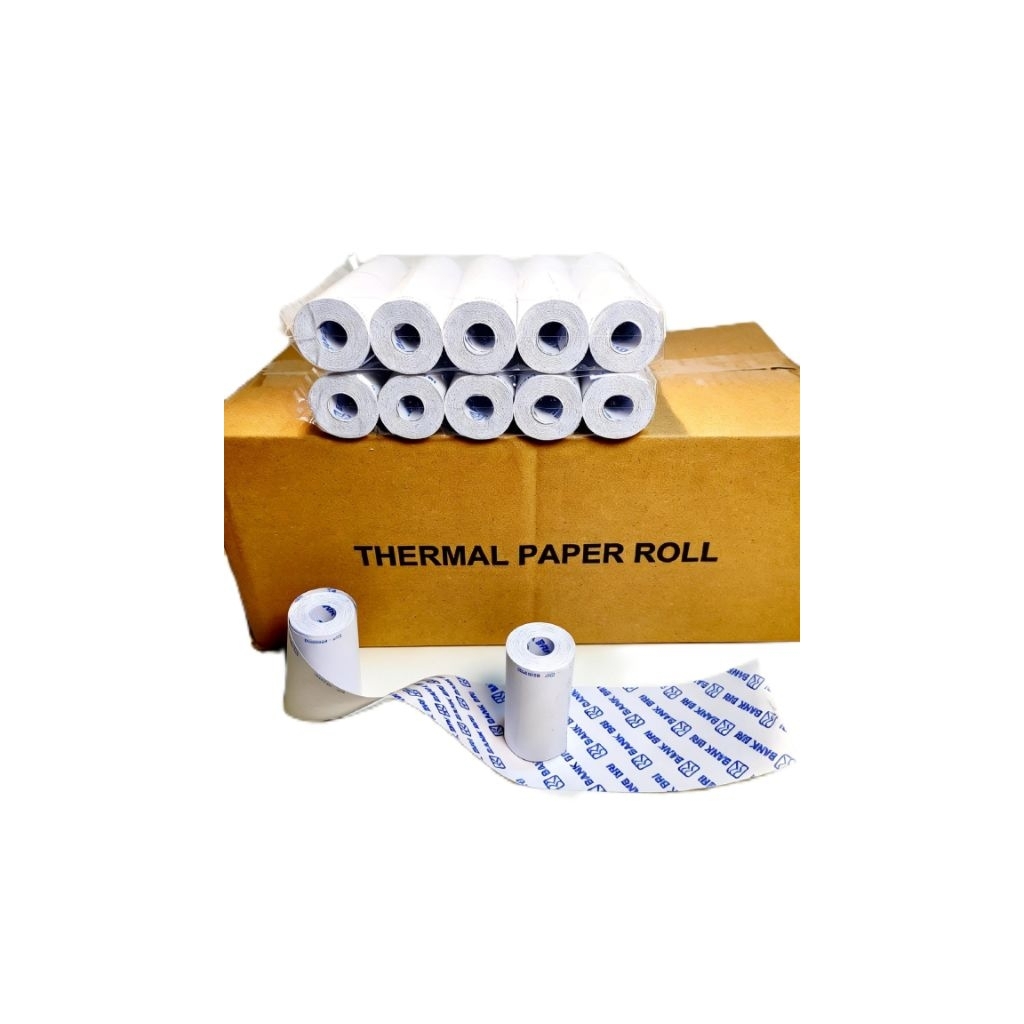 KERTAS PRINT THERMAL SETRUK AGEN BRILINK 58X30 57X30 EDC 100 ROLL