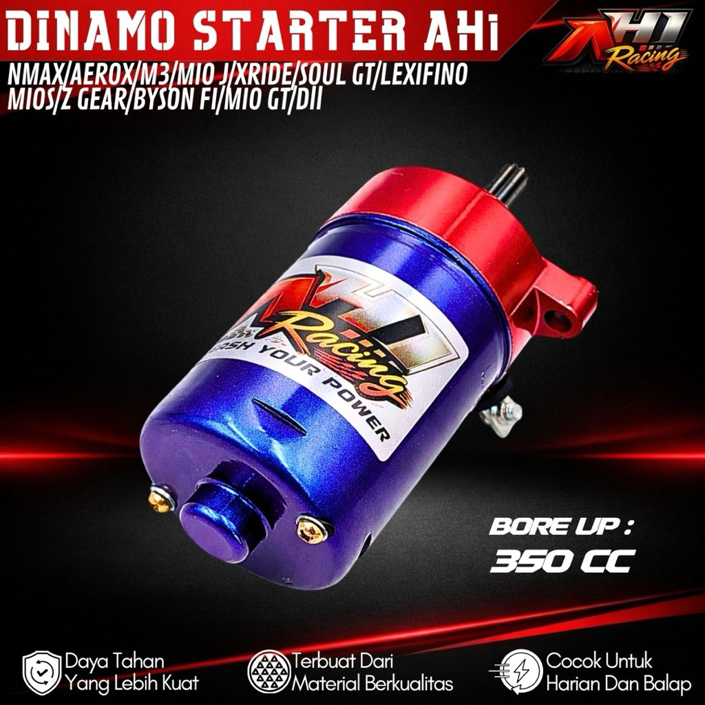 DINAMO STARTER AH1 RACING NMAX AEROX MIO J MIO M3 FINO SOUL GT XRIDE MIO GT MIO S Z FREEGO LEXI FAZZ
