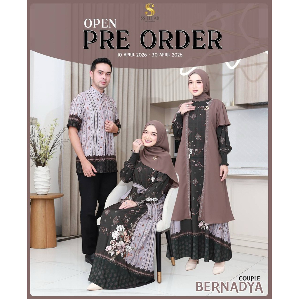 PO BERNADYA COUPLE DRESS KOKO BY SS HIJAB