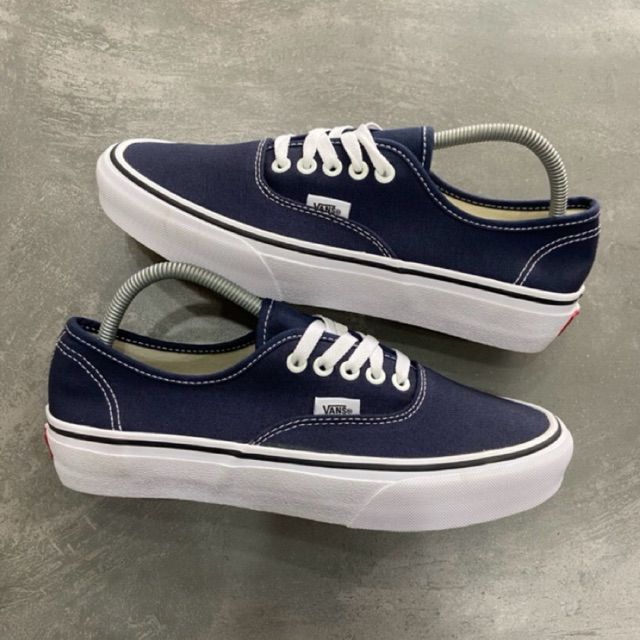 [Size 41] Rare Vans Authentic Classic Dress Blue Navy White Second Kondisi Mulus Nominus Like New An