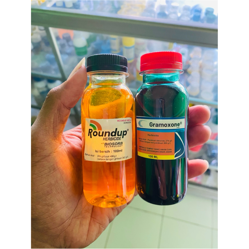 HERBISIDA ROUNDUP / GRAMOXONE repacking 100ml RACUN PEMBASMI RUMPUT LIAR