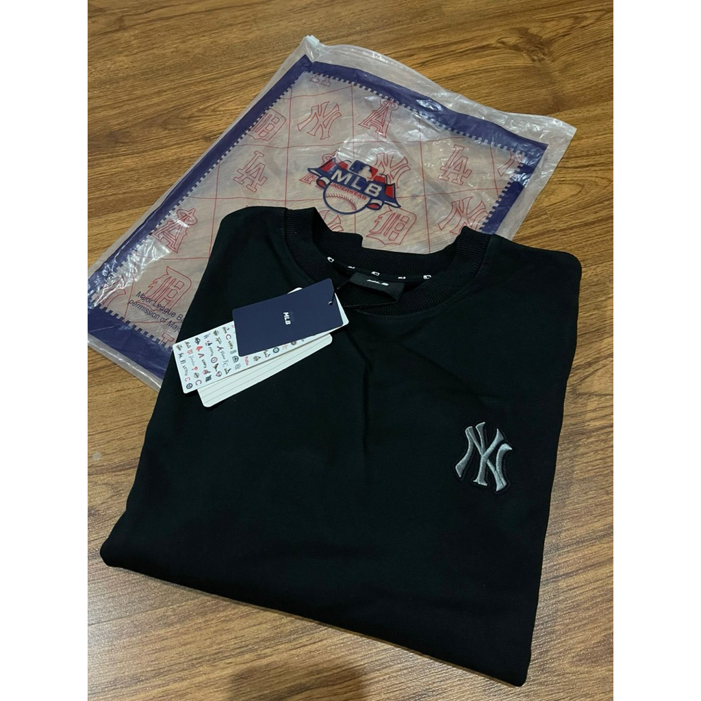 Sweater MLB NY Monogram Black Ori New