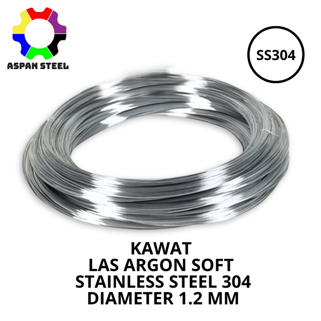 kawat las argon soft stainless steel 304 1.2 mm perkg