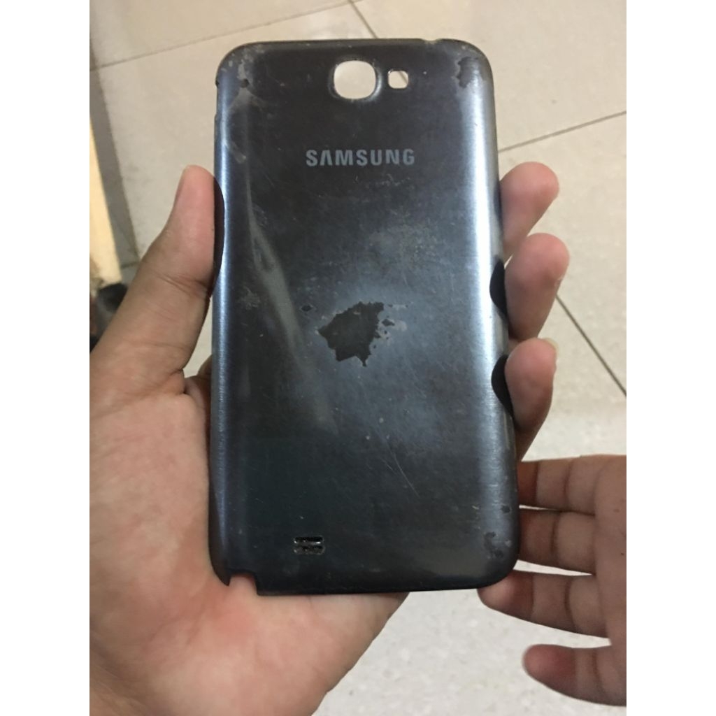 backdoor tutup belakang mesin baterai Batre casing samsung galaxy note 2 Gt-n7100 ori copotan origin