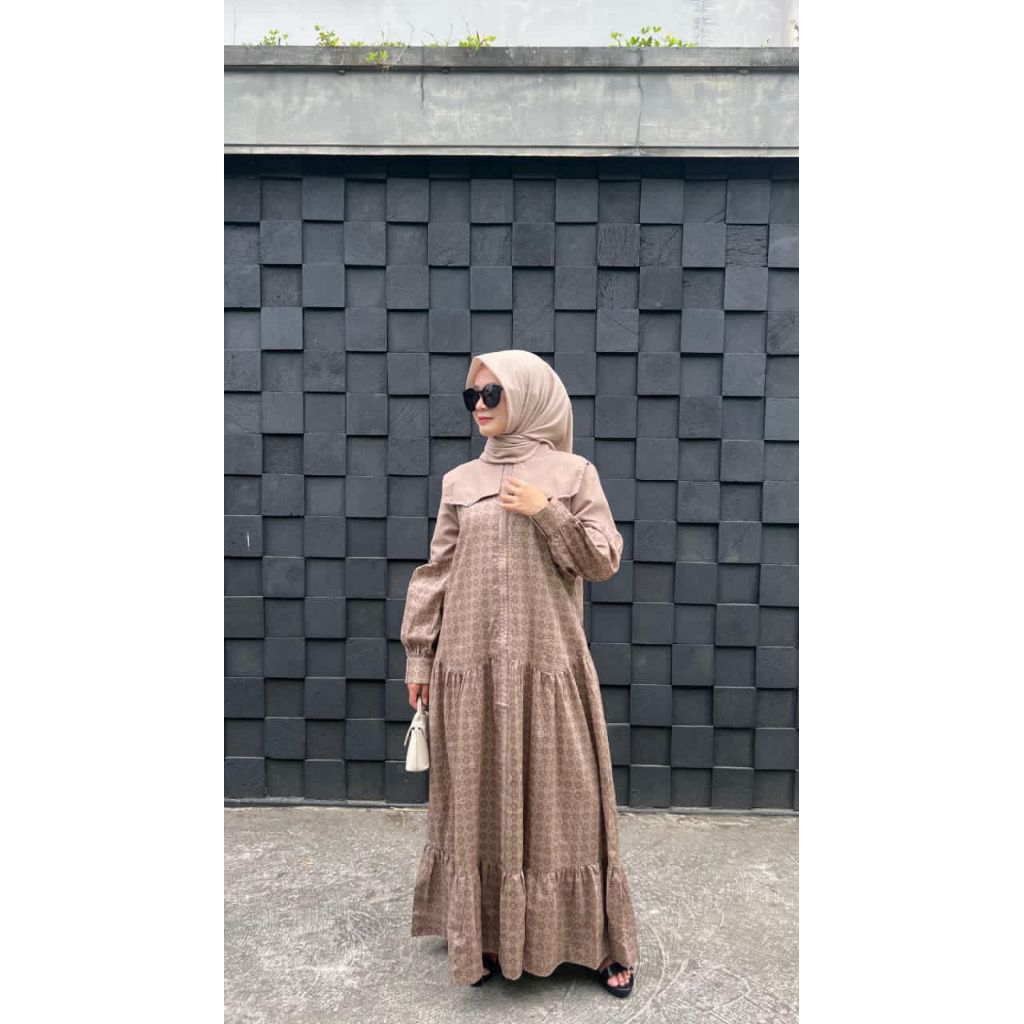 PROMO KORINA DRESS MUSLIMAH GAMIS KATUN ORIGINAL