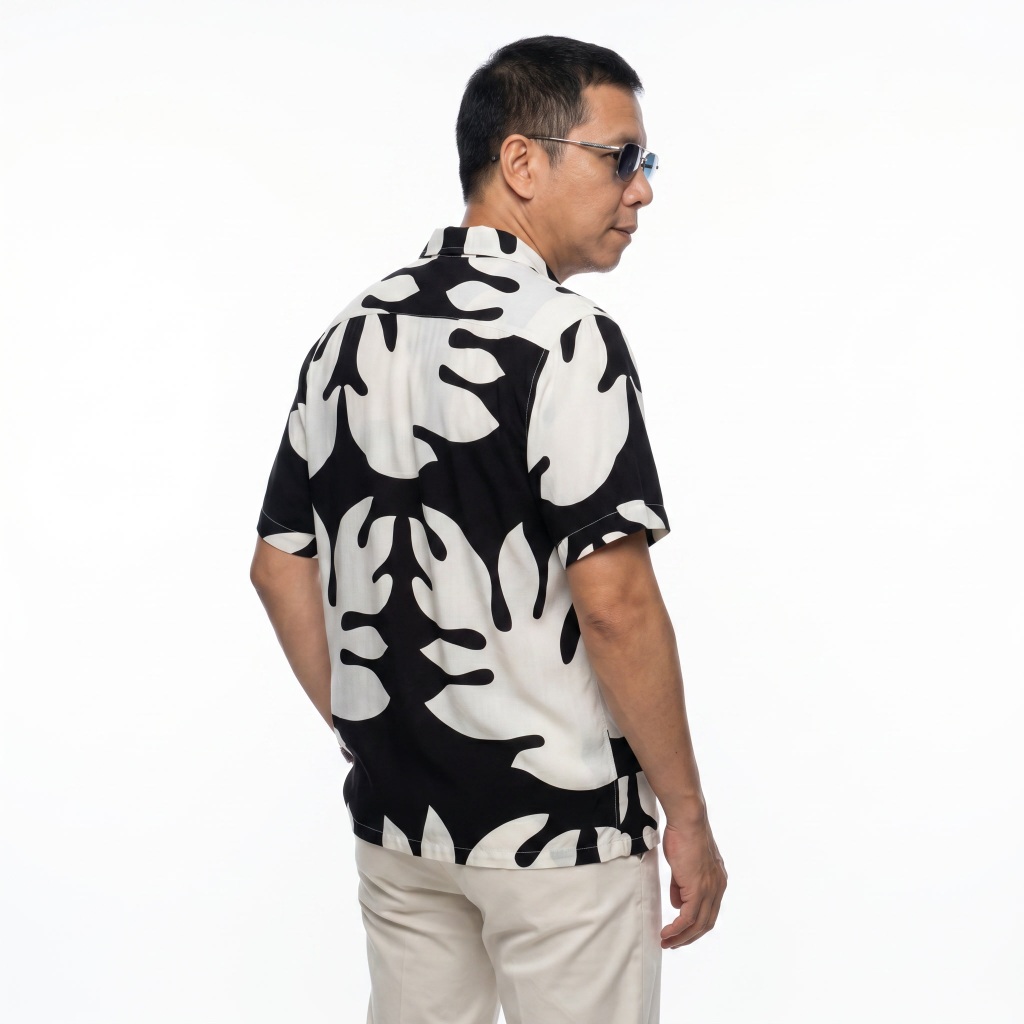 Kemeja Pria Lengan Pendek Motif Bunga | Baju Santai Kemeja Pantai Floral Unisex Bahan Adem & Nyaman