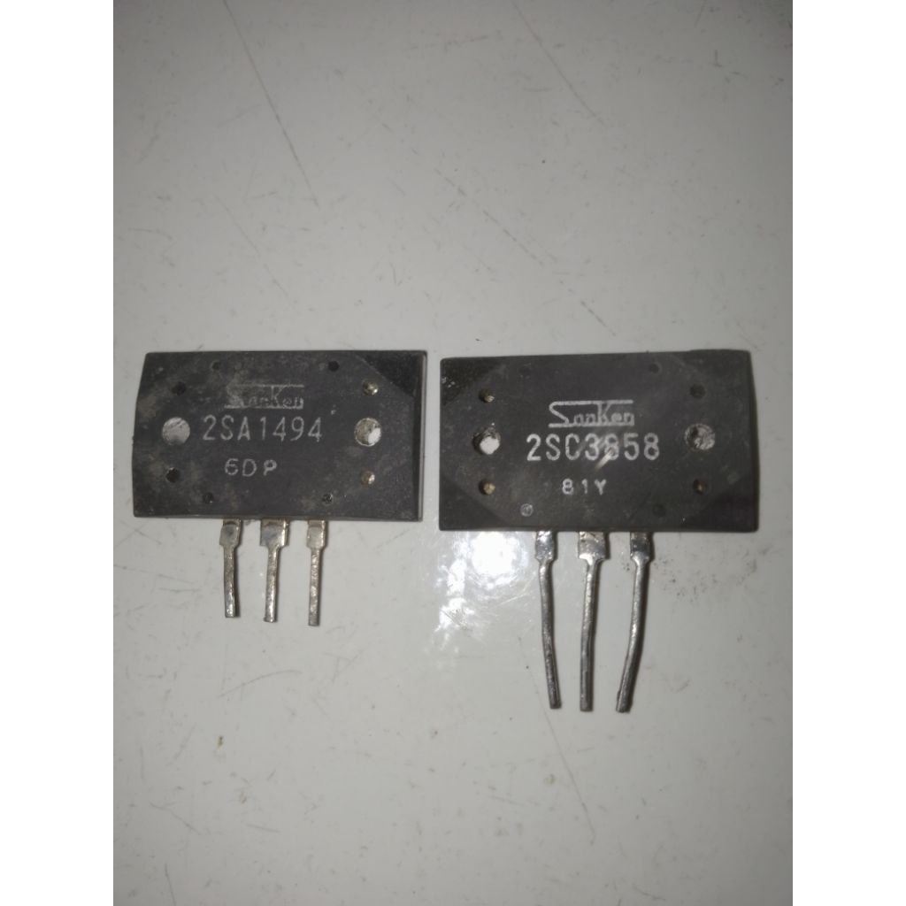 TR SANKEN 1 SET ORIGINAL CABUTAN 2SA1494 2SC3858