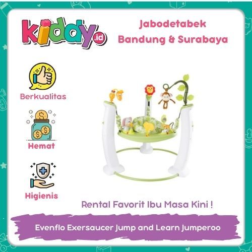 SEWA DI KIDDY.ID - Evenflo Exersaucer Jump and Learn Jumperoo