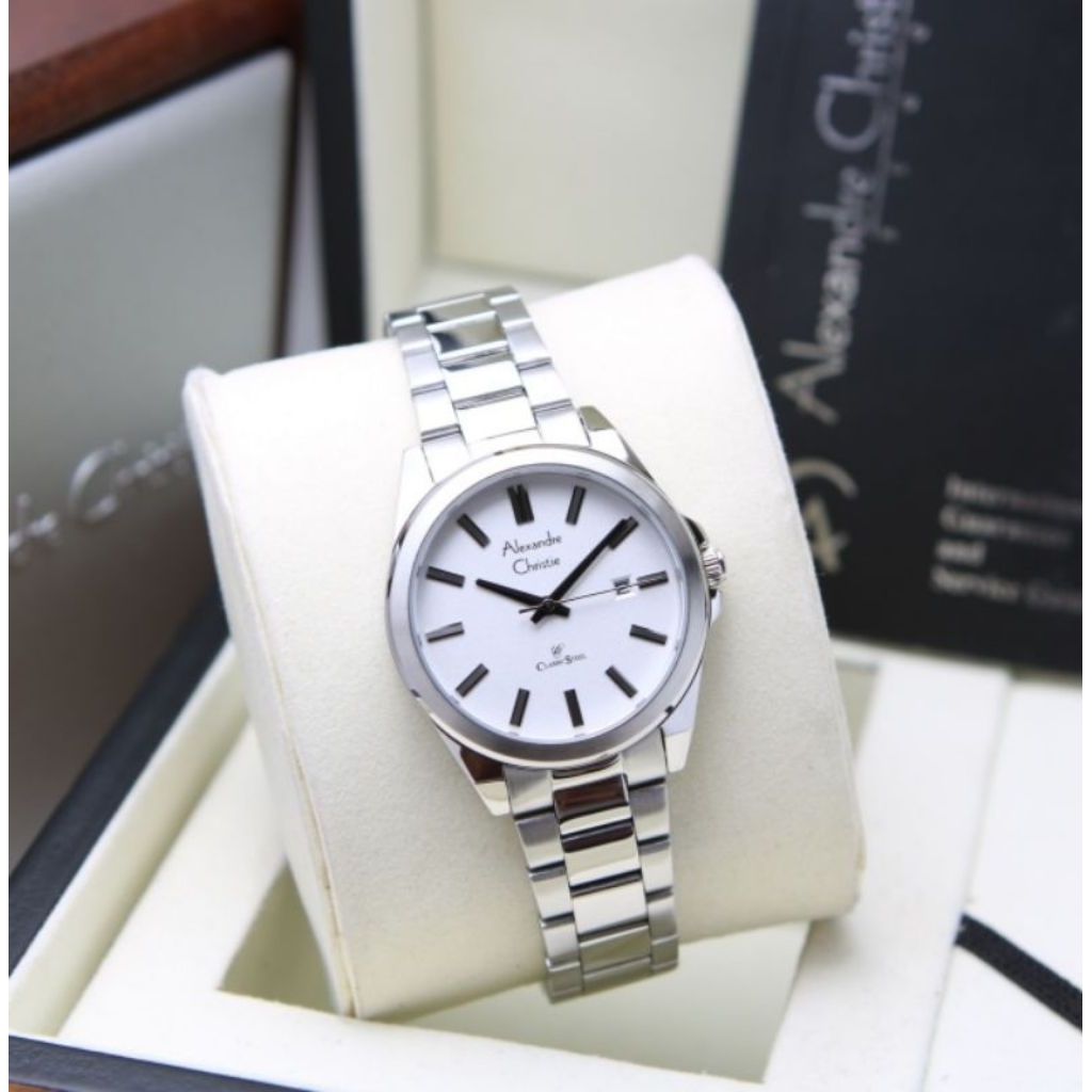 Jam tangan wanita Alexandre Christie Ac 8663 rantai Original