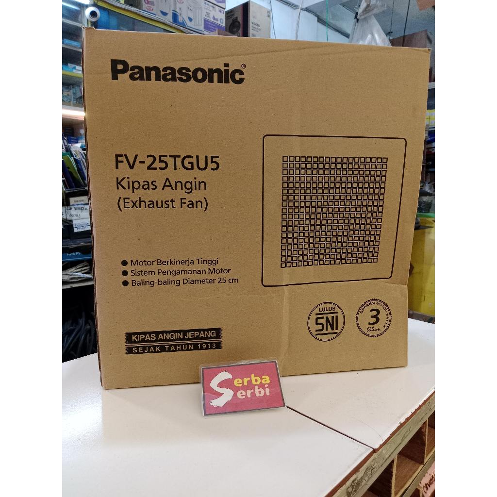 *FV-25TGU5 PANASONIC*Kipas angin elektronik exhaust fan plafon 10inc 30x30cm