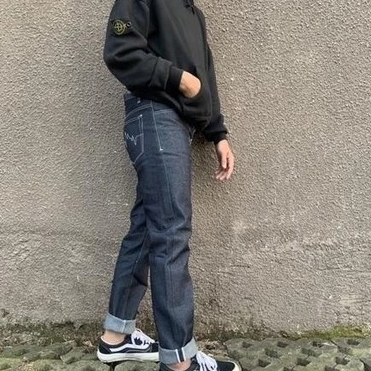 CELANA DENIM SELEVEGE PRIA PANJANG SELVEGE DENIM COD SELVEGE 15 ONZ DENIM PRIA