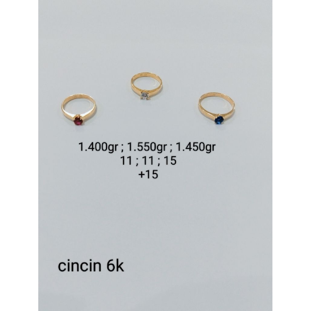 cincin emas 6 karat