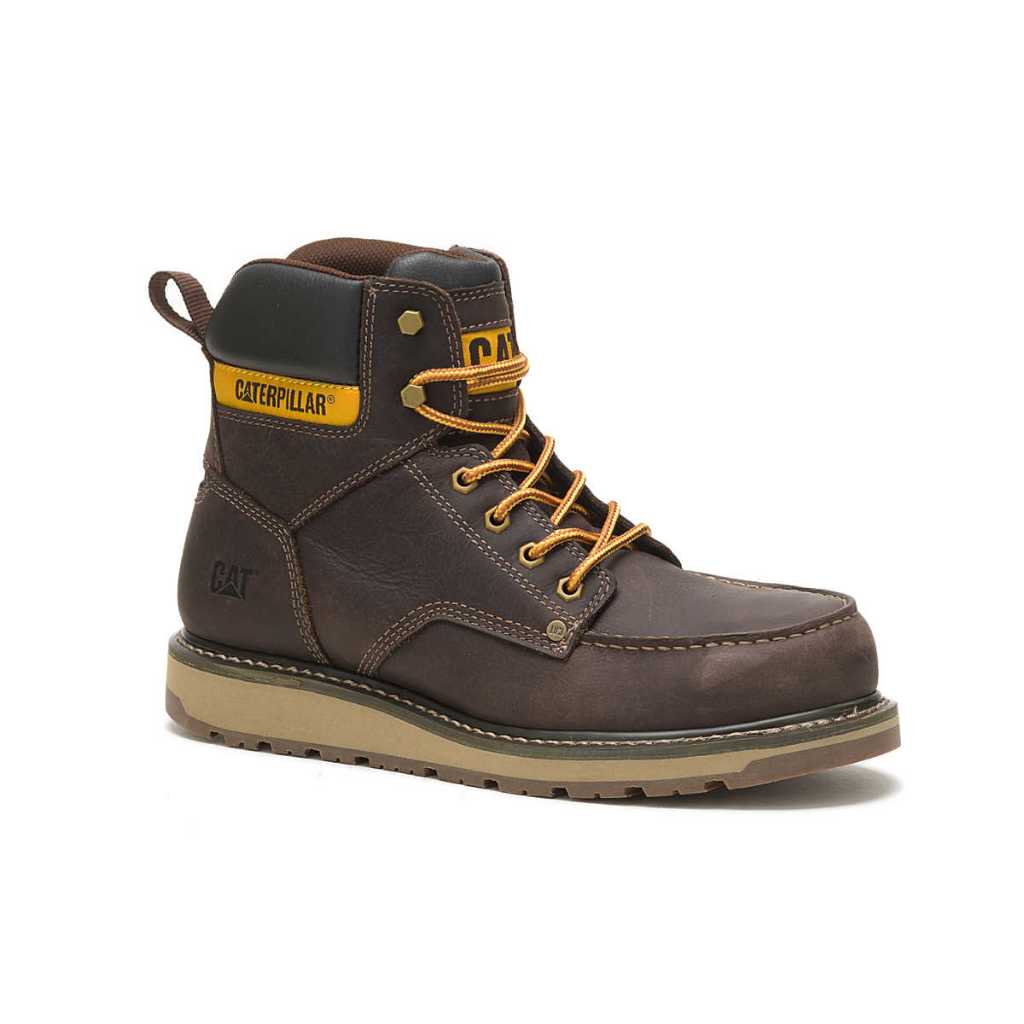 Caterpillar Safety Shoes Calibrate ST Leather Brown P91418