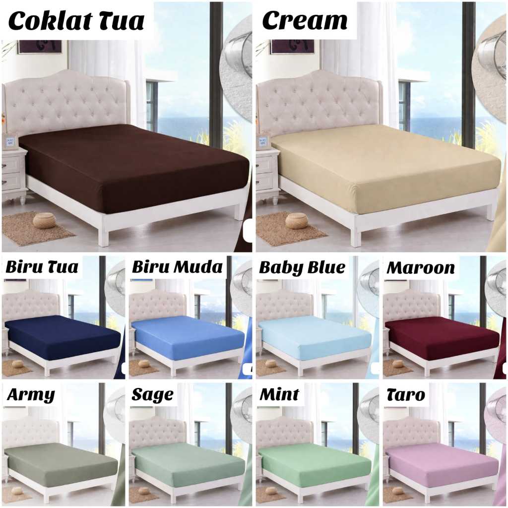 Sarung Busa / Kasur Resleting Bahan Waterproof Anti Air Ompol Size Single Double Super King Queen No