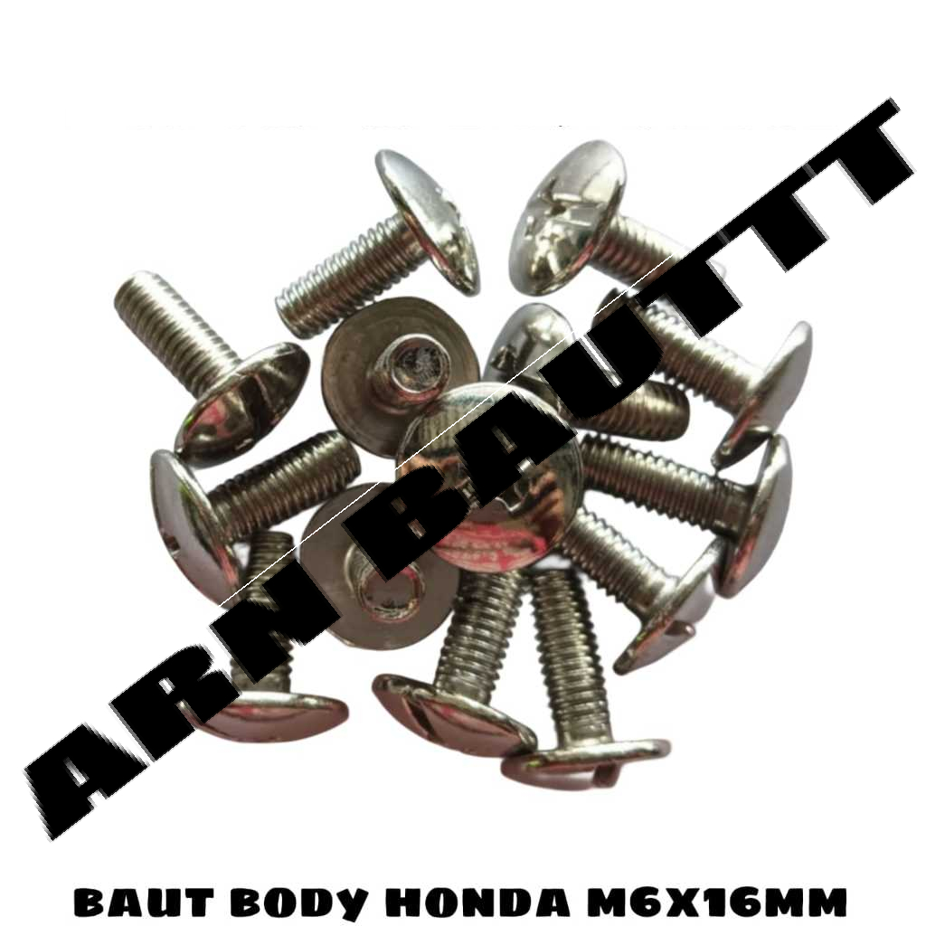 BAUT COVER BODY HONDA NEKEL UKURAN 6X16