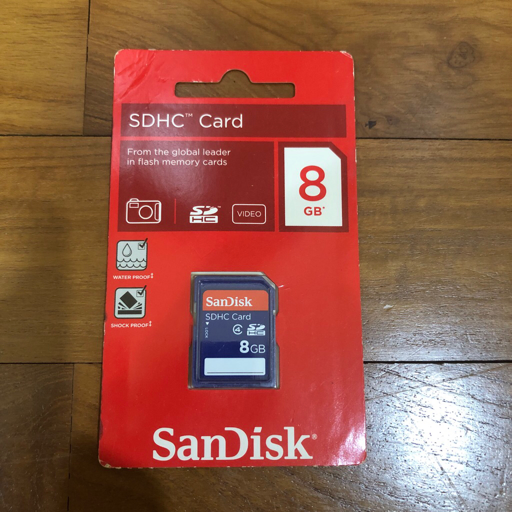 Memory SDHC Sandisk Original ex Electronic city Indonesia 8GB