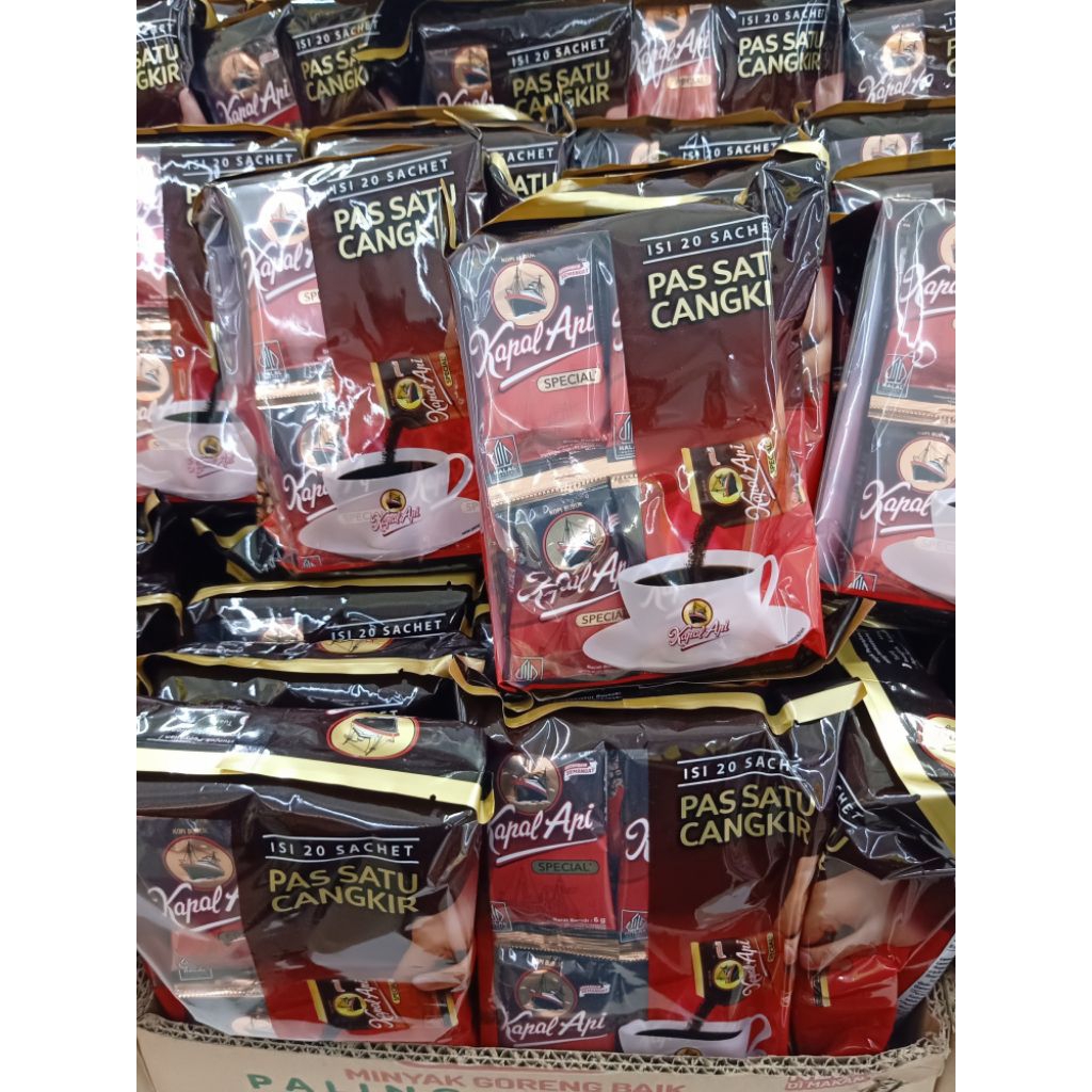kopi kapal api special pas satu cangkir isi 20 sachet @6g