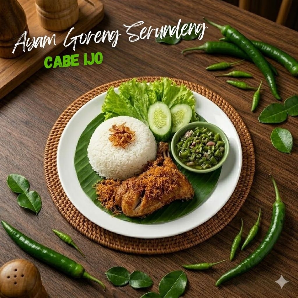 NONONA - AYAM GORENG SERUNDENG SAMBEL (IJO,TERASI,GEPREK)