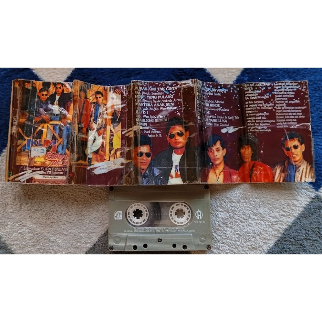 kaset pita band malaysia IKLIM album Bukan Aku Tak Cinta