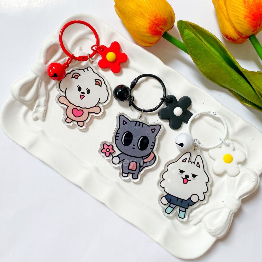 KEYRING PPULBATU TXT FLO DECO COLOR ll KEYCHAIN TOMORROW X TOGETHER FLOWER ll KEYCHAIN TXT