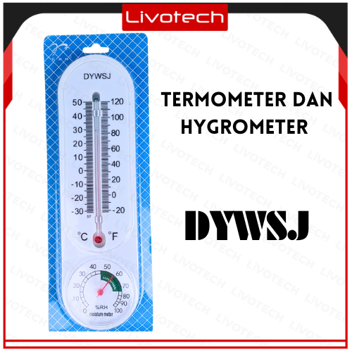 LIVO Termometer Higrometer Ruang Thermometer Hygrometer Analog Raksa DYWSJ
