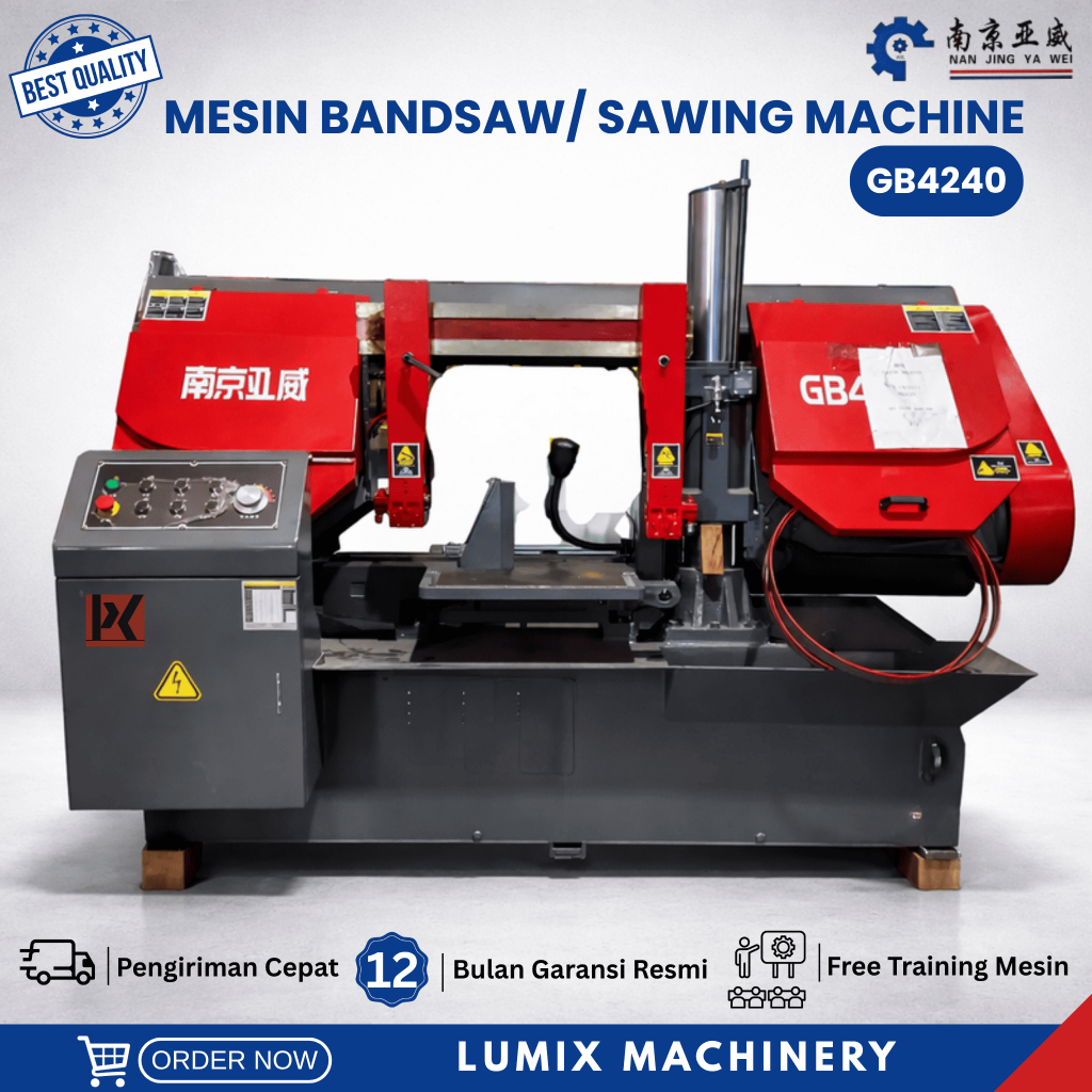 Mesin Bandsaw GB4240 | Mesin Gergaji Pita | Mesin Gergaji Besi | Mesin Bandsaw