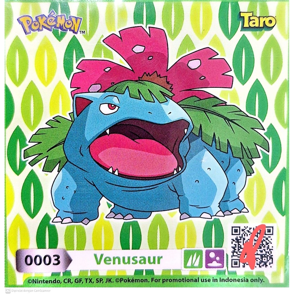 Kartu Taro Pokemon Venusaur
