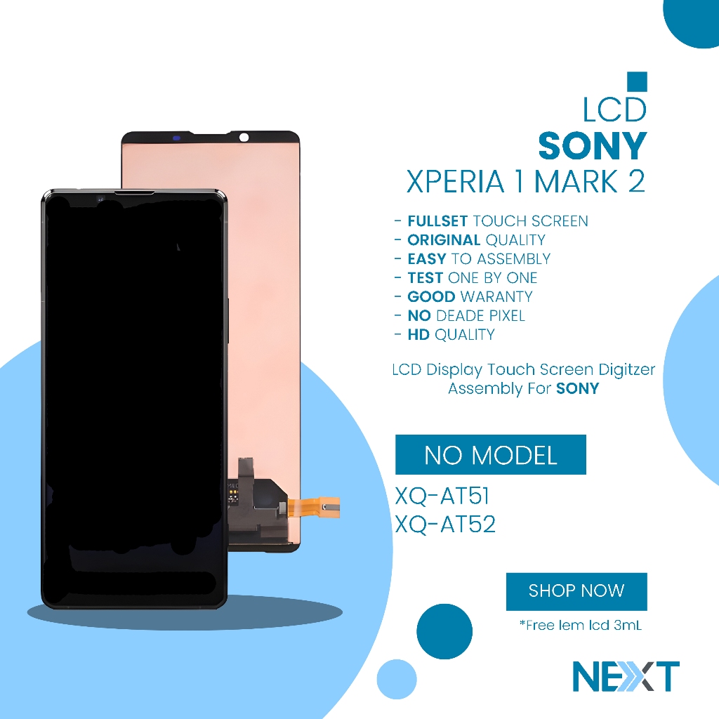 LCD Sony Xperia 1 Mark 2 - Fullset Touchscreen Original