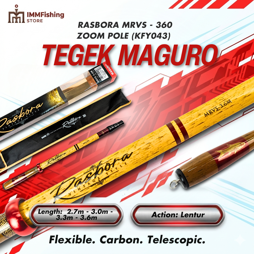 TEGEK MAGURO RASBORA MRVS | Tongkat Pancing