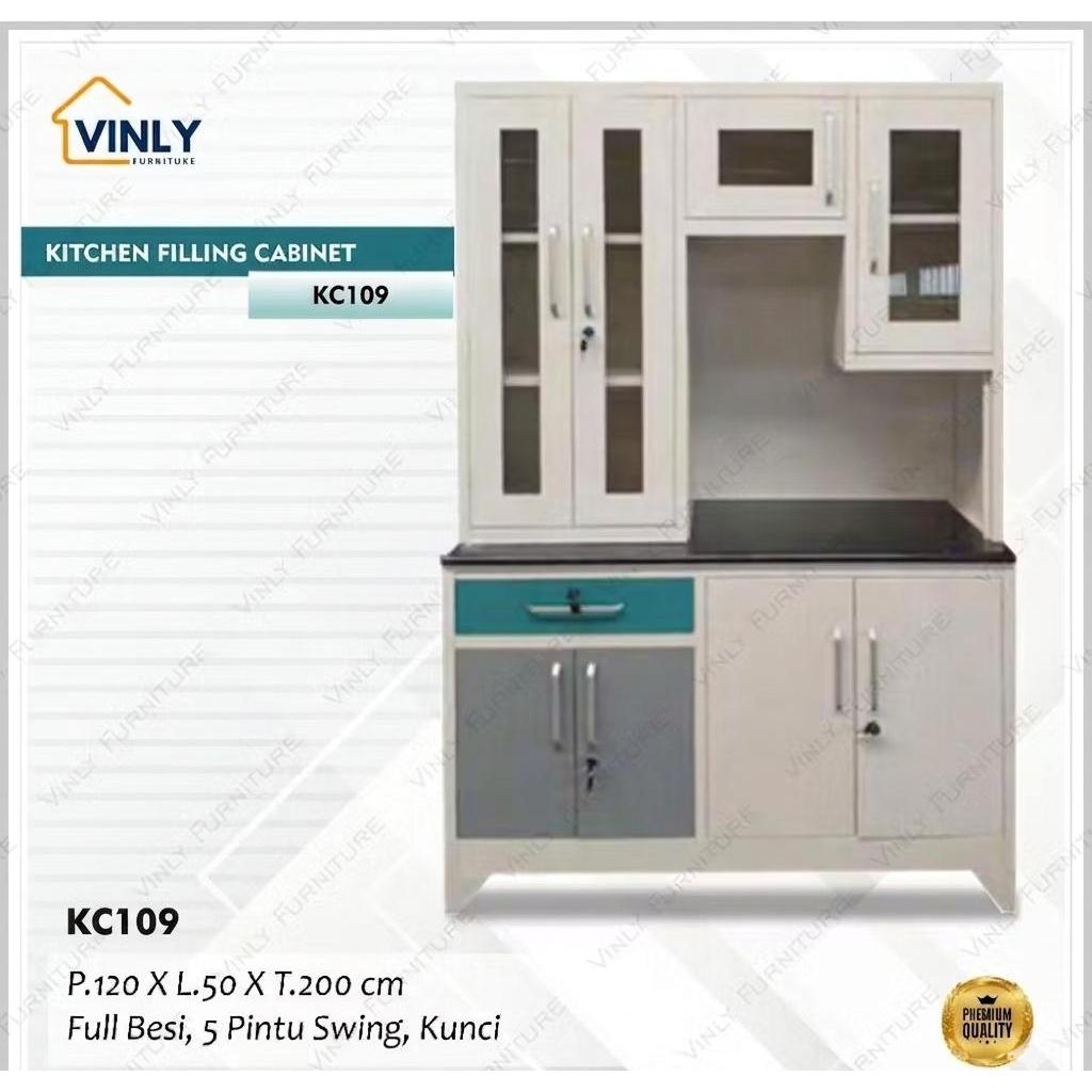 Lemari / Lemari Sayur / Lemari Sayur Besi Vinly 120