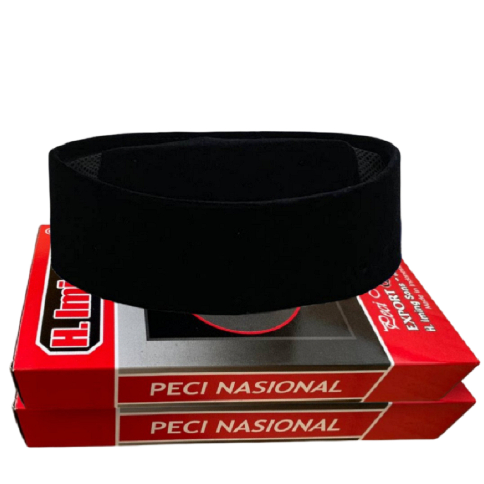 Peci Songkok H ImingSons AC Kopiah Santri Hitam Polos Pria Anak/Dewasa Songkok Nasional