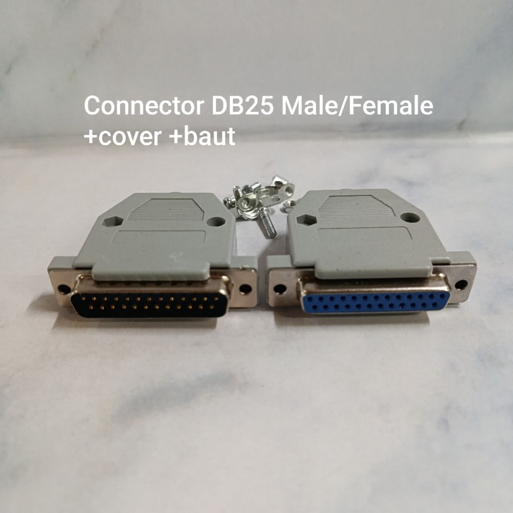 Connector DB25 Male + cover +baut