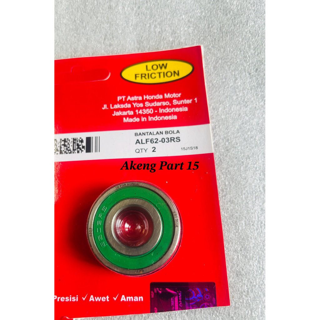 Bearing Nap Gear 6203RS Revo abs,Revo fit karbu,Revo fit injeksi,Revo x injeksi,Blade 110 old,Blade 