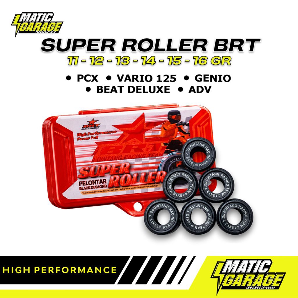 ROLLER - BRT - PCX -VARIO 125 - Roller BRT Racing Honda Genio - Beat Deluxe - Roller Black Diamond B
