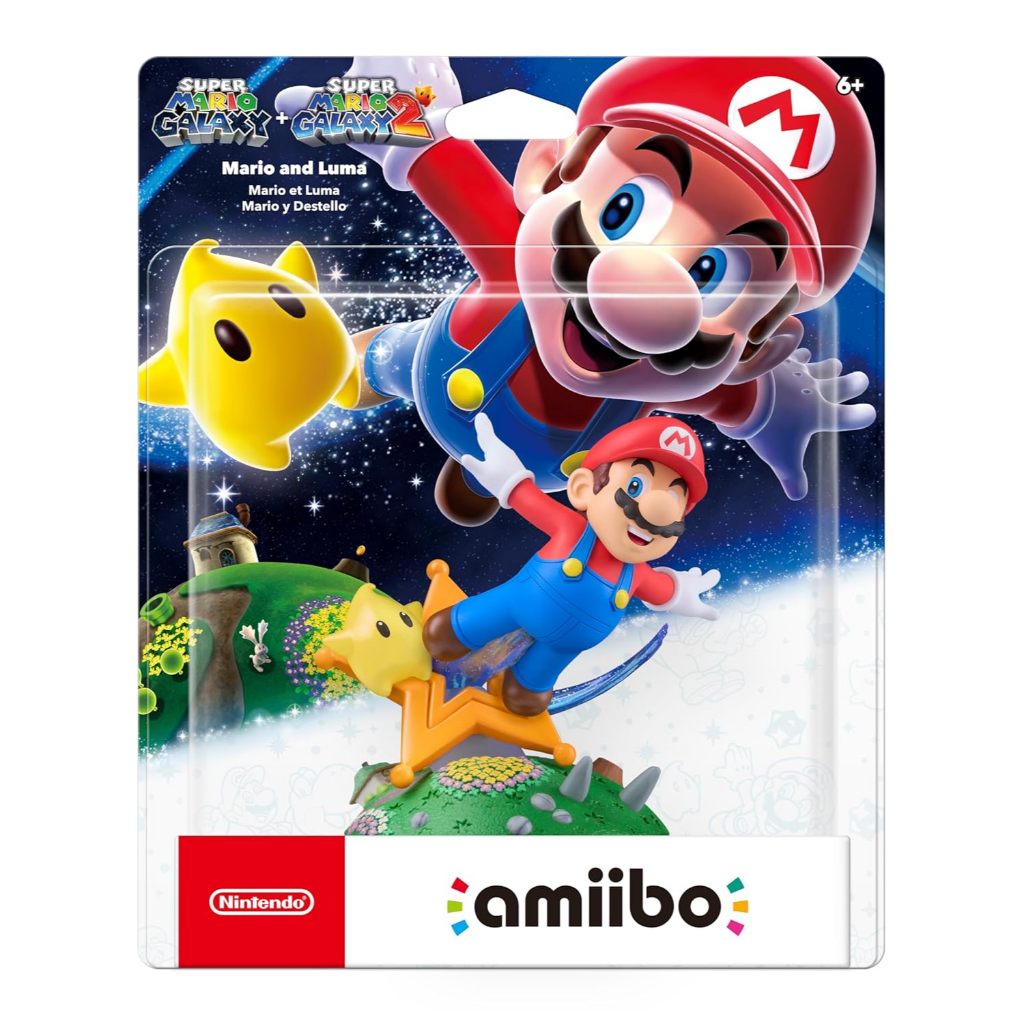 Amiibo Mario and Luma Super Mario Galaxy Nitendo
