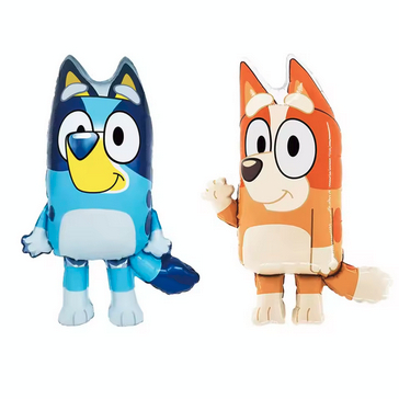 Balon Foil Karakter Bluey&Bingo Anak Anjing Biru Pesta Ulang Tahun / Mainan Kartun Anak Dog Blue
