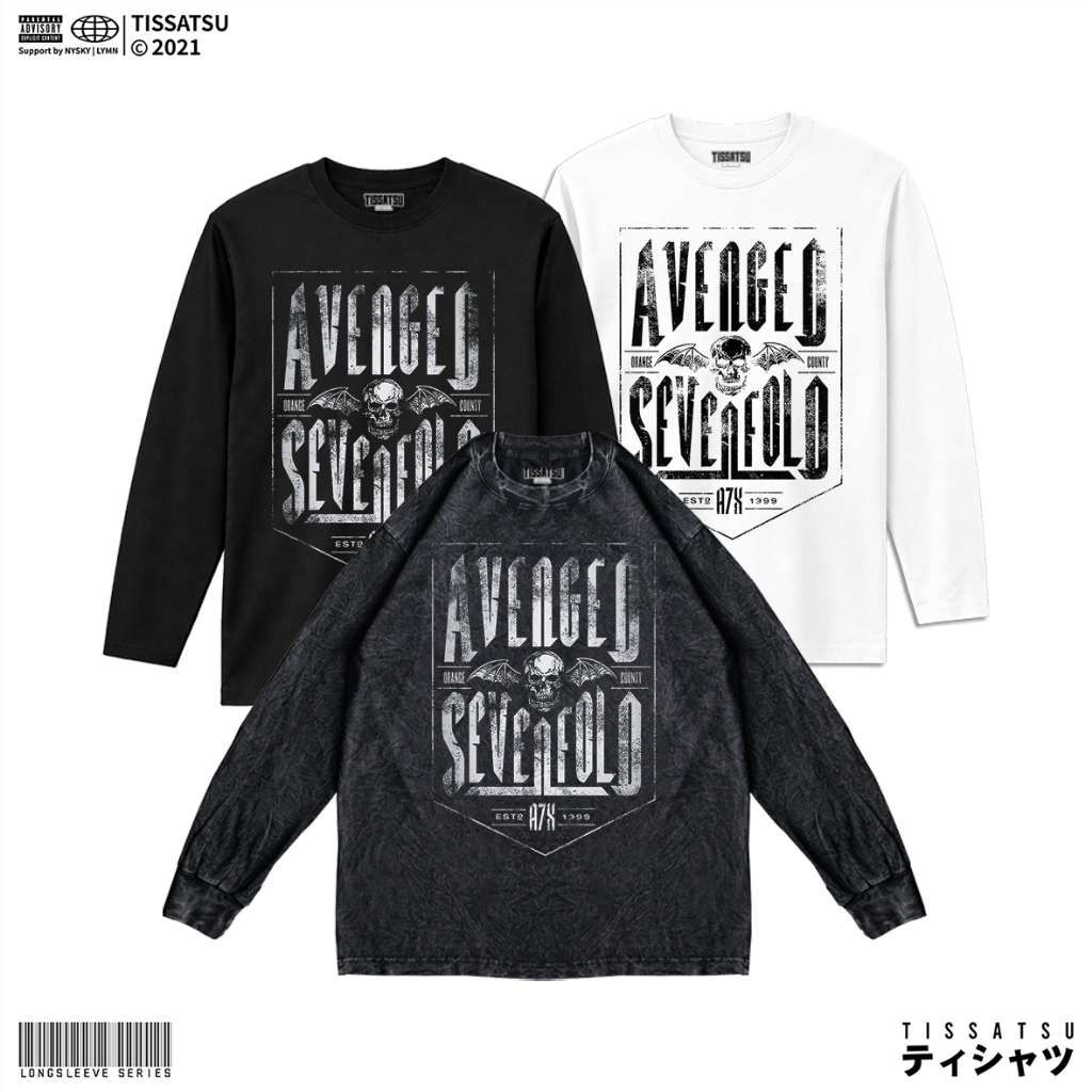 TISSATSU Longsleeve AVENGED SEVENFOLD Oversize / Baju Lengan Panjang AVS-13