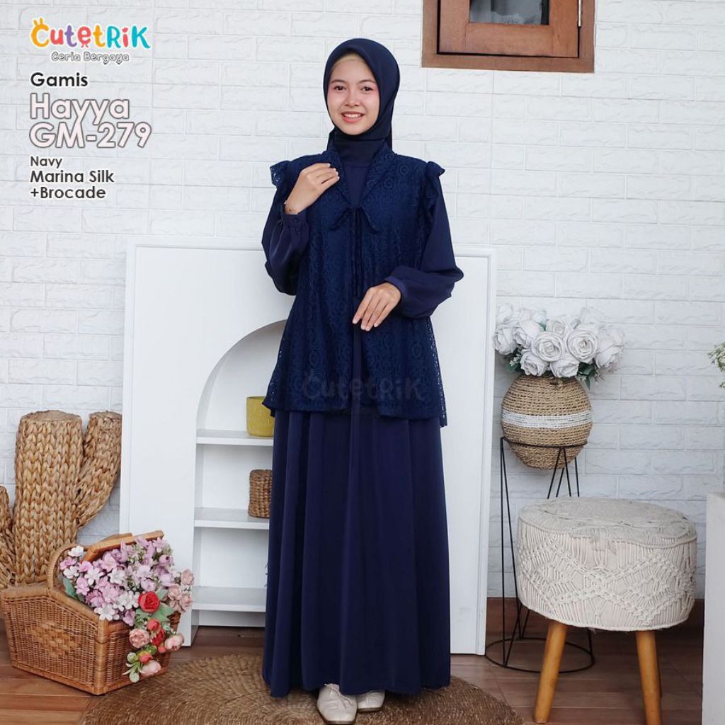 ONESET 2IN GAMIS+OUTER BOLERO ANAK DAN REMAJA GAMIS PLAIN POLOS UMROH FORMAL SIMPEL HAYYA BY CUTETRI