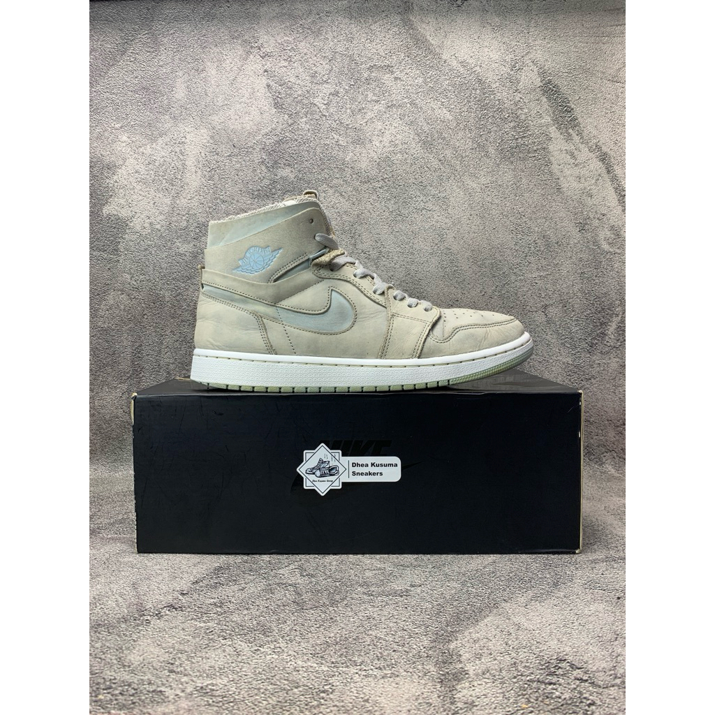 Sepatu Second Air Jordan 1 High Zoom Comfort ‘Cool Grey Light Blue’  Size 42,5 insole 27,5  Original