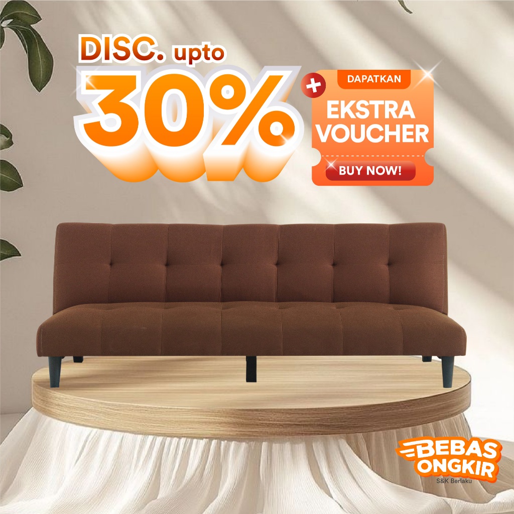 IFURNHOLIC Varyag Sofa Bed Minimalis Ruang Tamu | Sofa Lipat 3 Dudukan