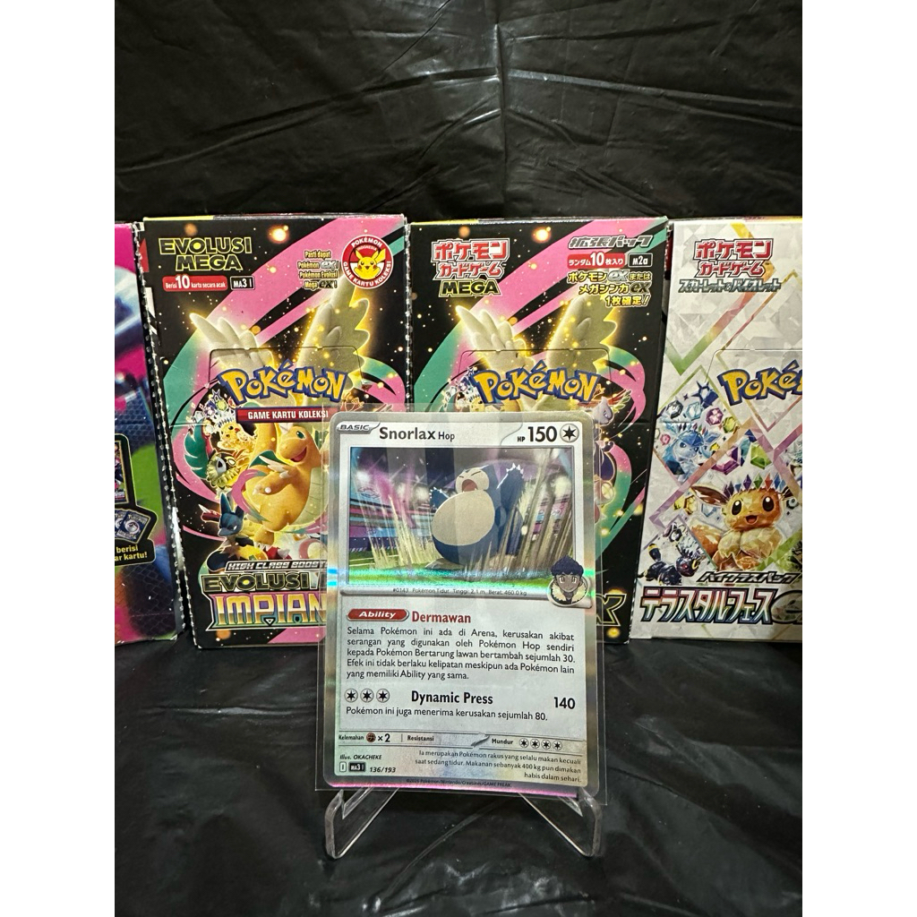Kartu pokemon Snorlax holo - Tcg indonesia