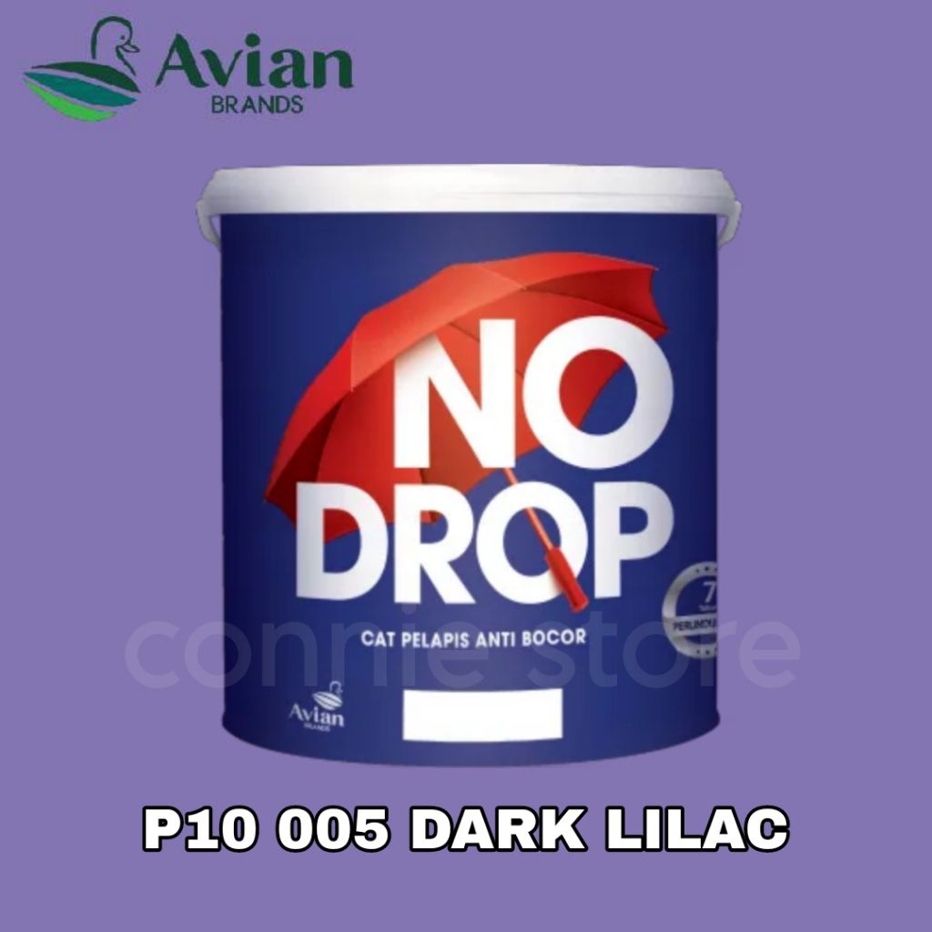 No Drop 1kg P10 005 DARK LILAC cat tembok waterproof kedap air anti rembes Lilac cat dinding interio